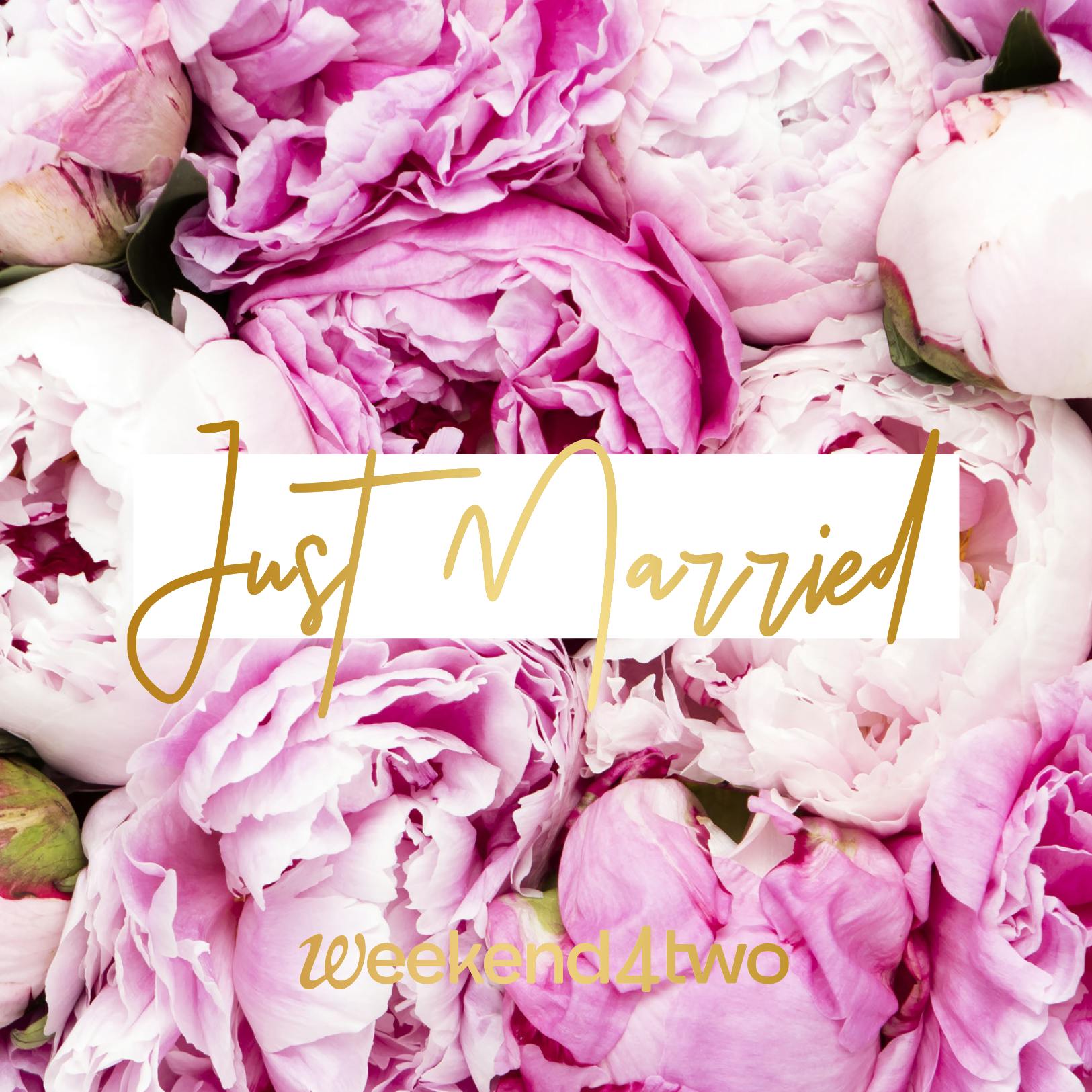 Just Married Pfingstrosen