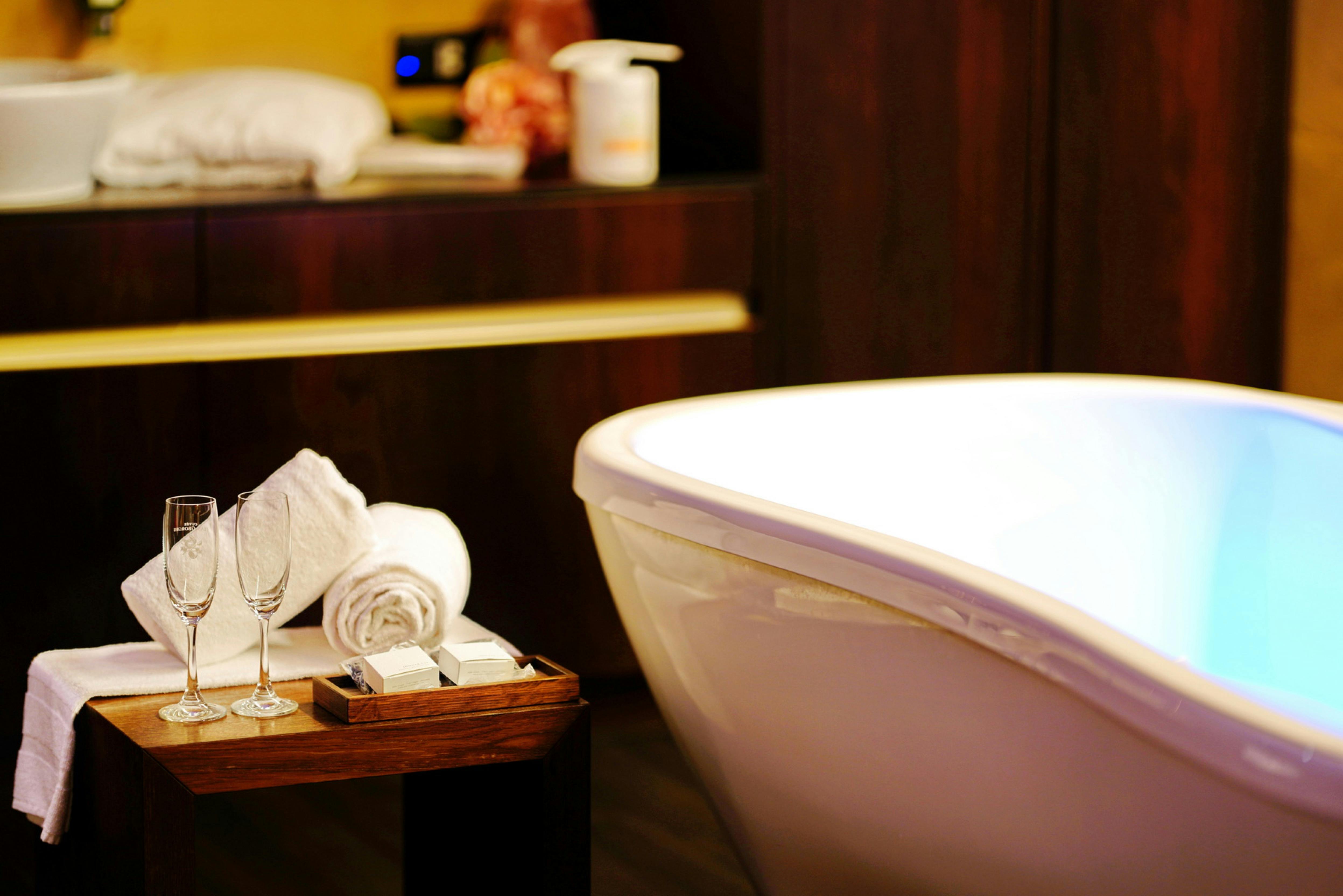 Bad zu zweit im Private Spa