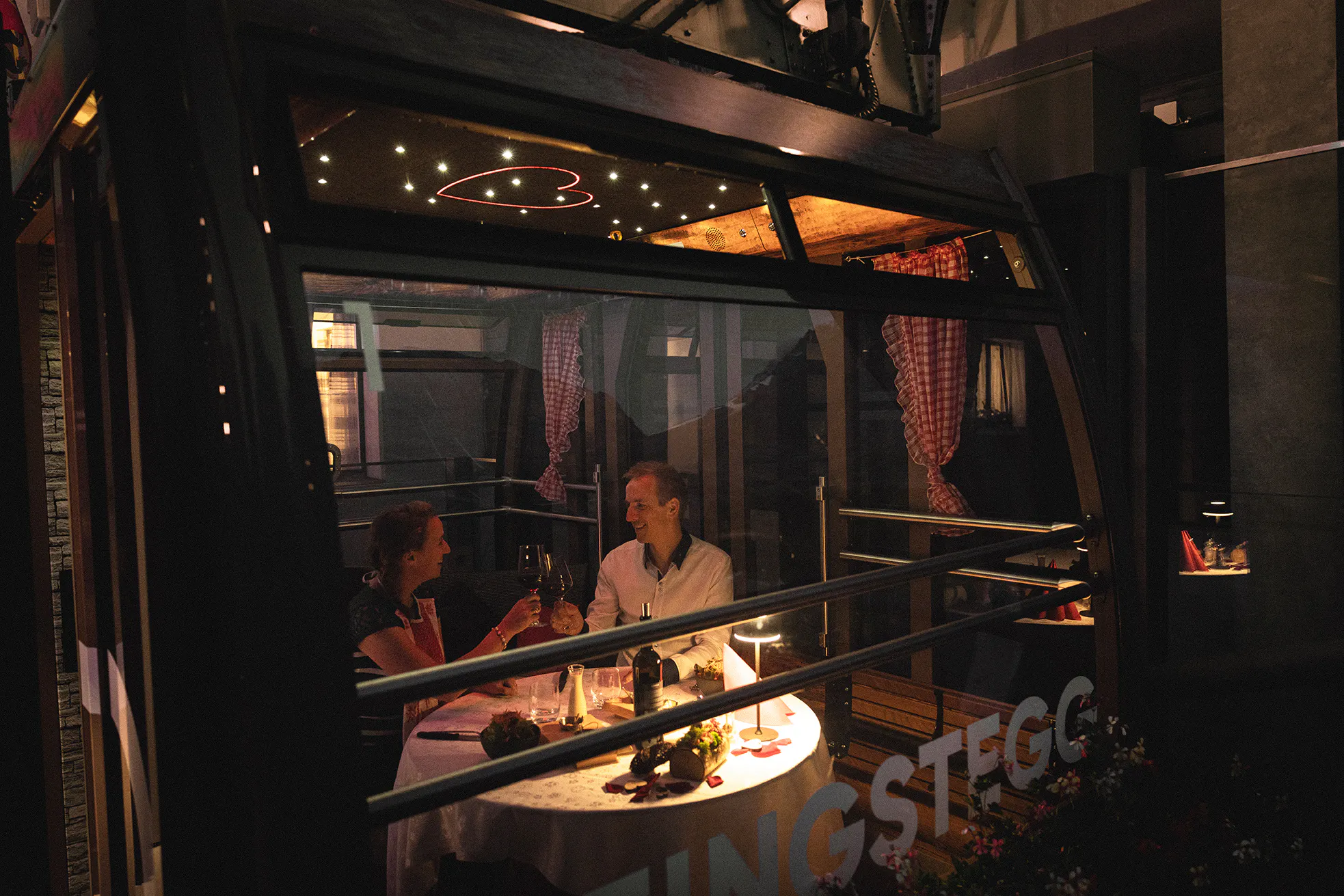 Candle-Light Dinner in der Gondel