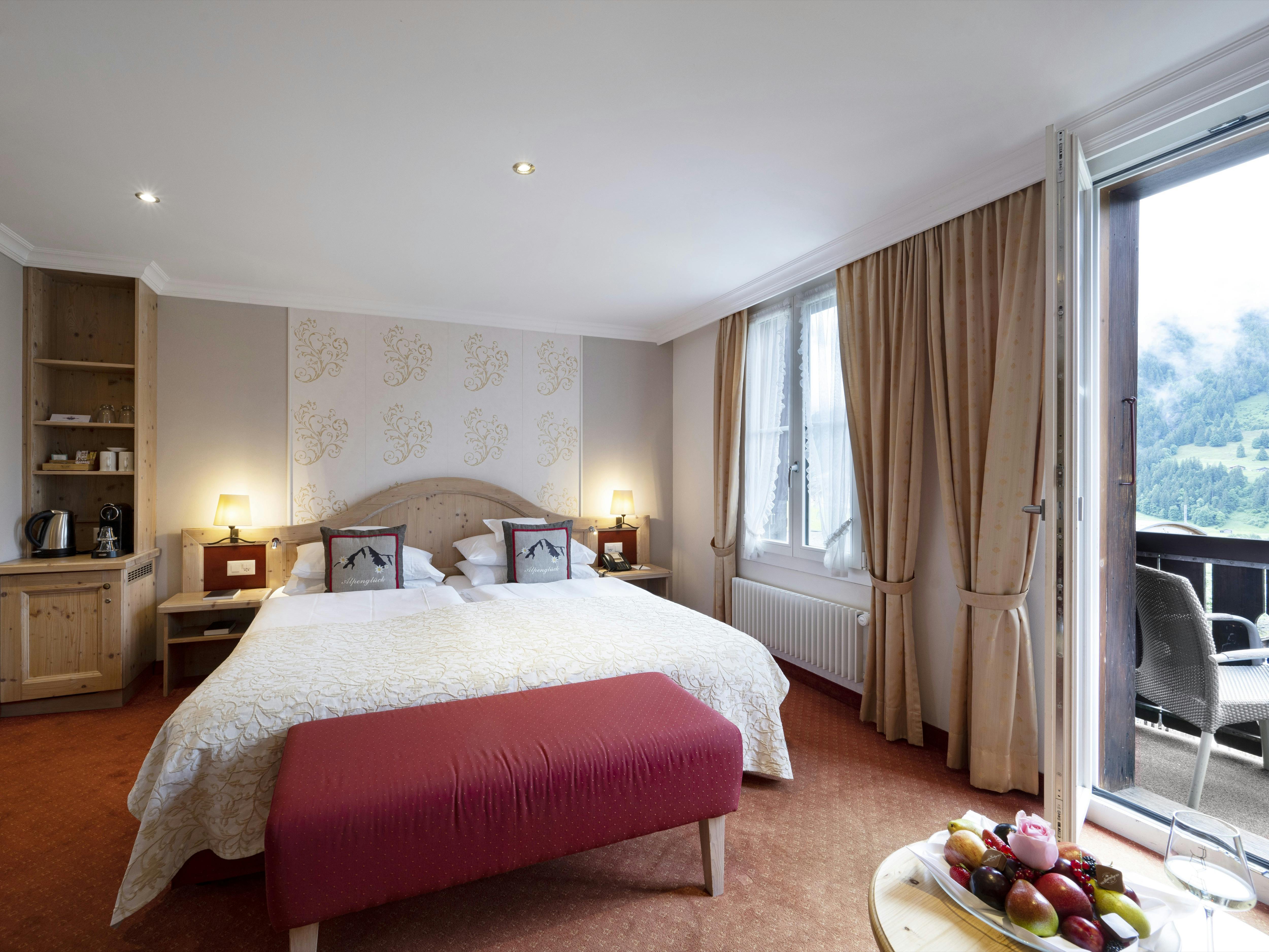 Chambre double Supérieur vue Eiger