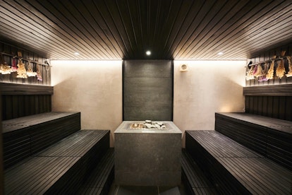 Eine von drei verschiedenen Saunen im Nouri Spa