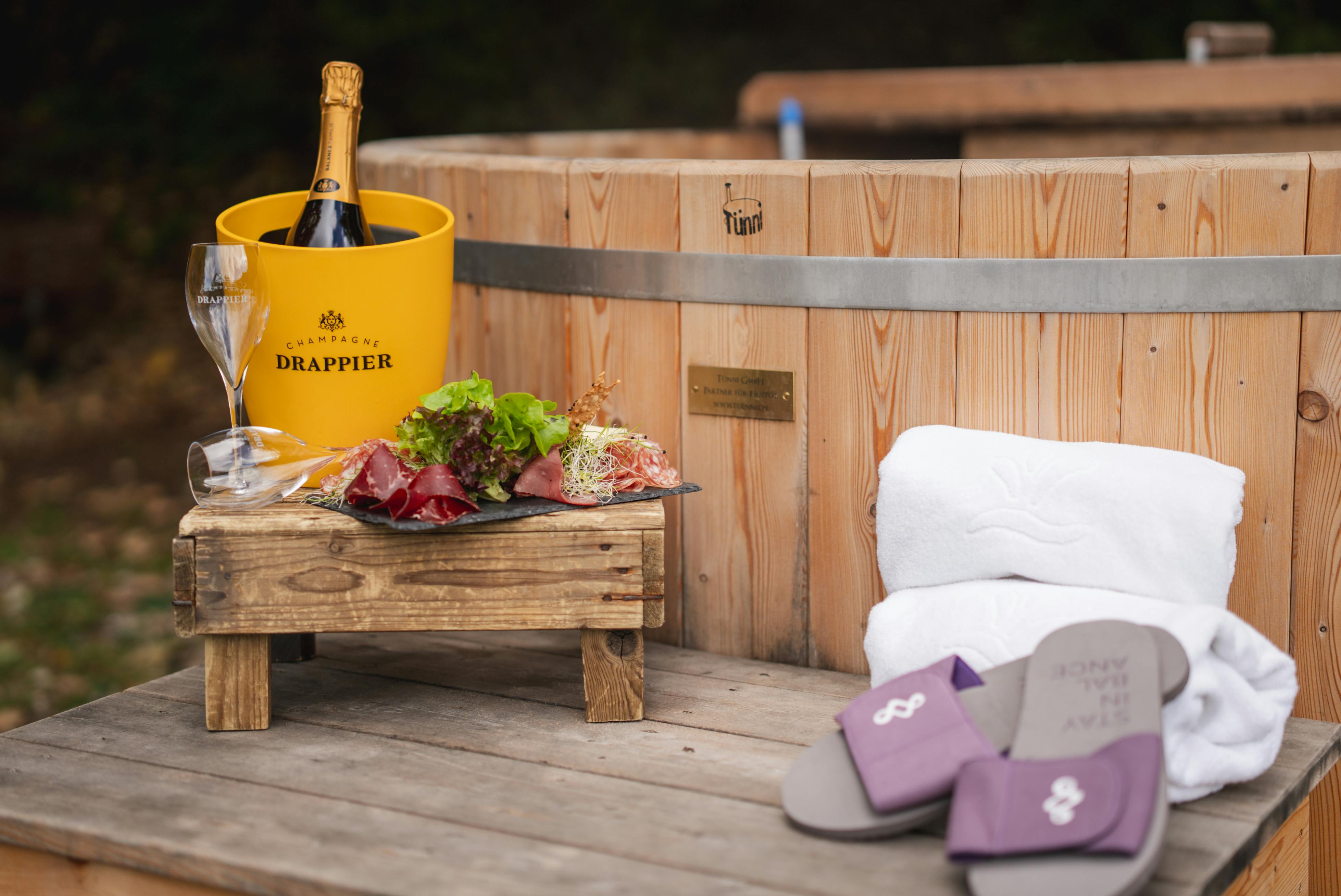 Hot Pot & Sauna am Waldrand