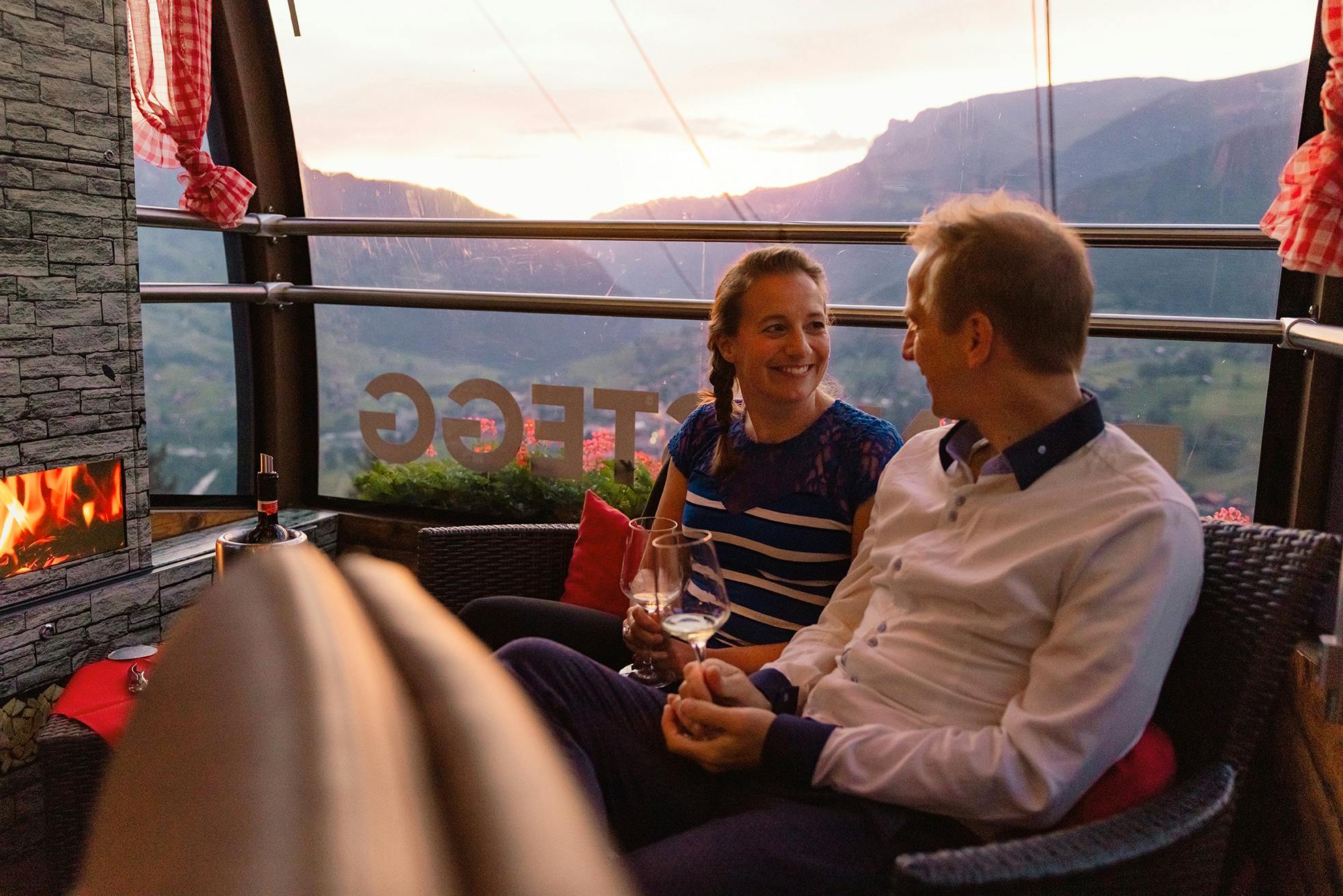 Candle Light Dinner in luftigen Höhen